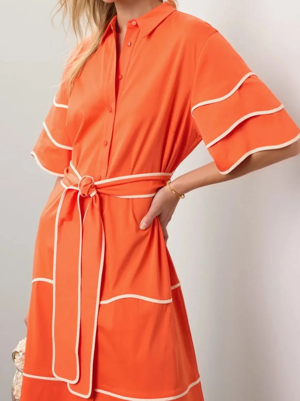 Alexis | Rhodes Dress in Orange | FIVESTORYNY.COM S